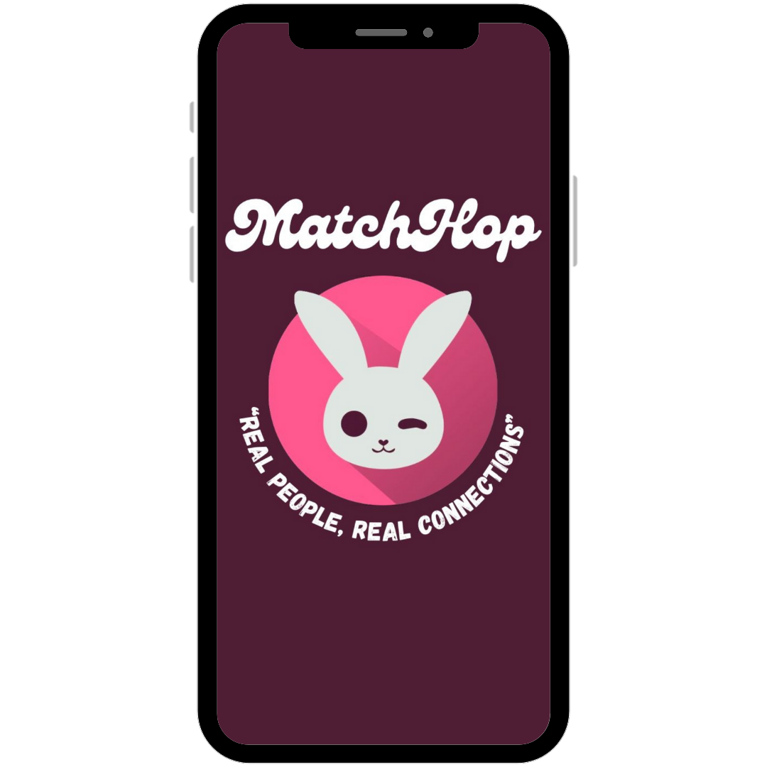 MatchHop app preview on Android phone